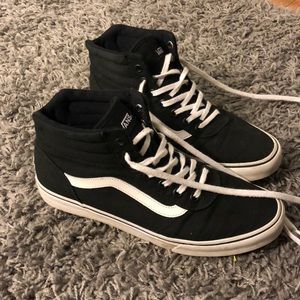black high-top vans